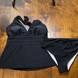 New Size Medium Black Tankini